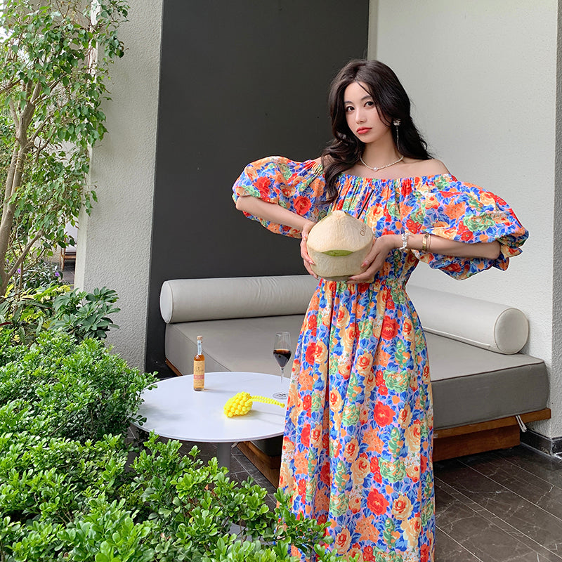 Thilda Floral Off Shoulder Dress