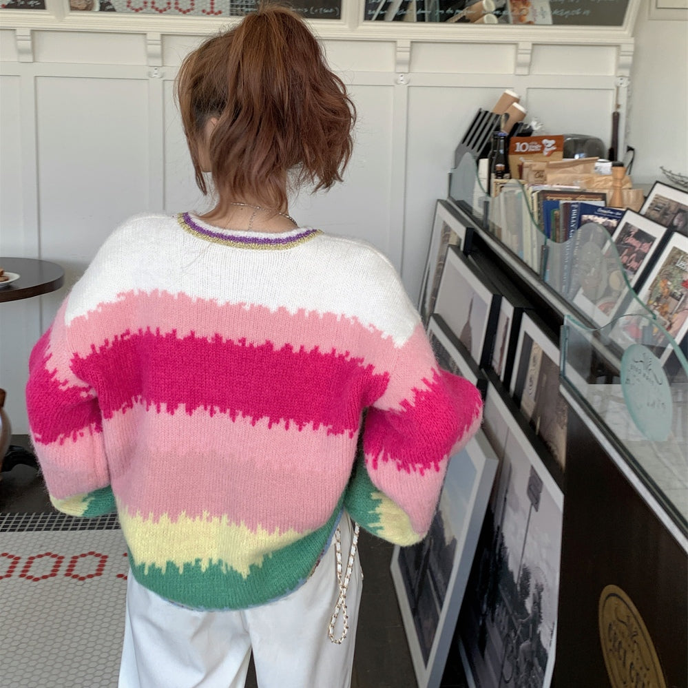 Jiyeon Rainbow Sweater