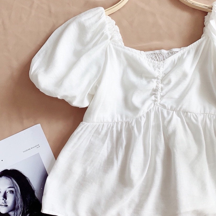 Babydoll Back Smock Top