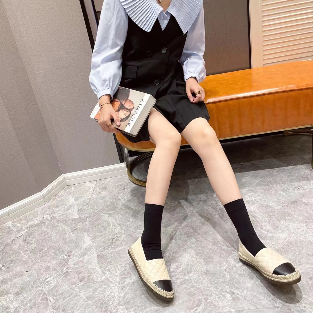 Danielle Checkered Rope Flats