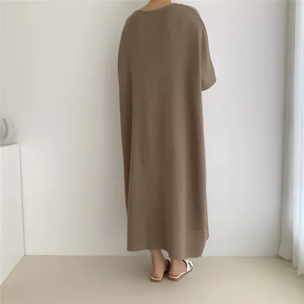Bat Sleeve Oversized Knit Dress