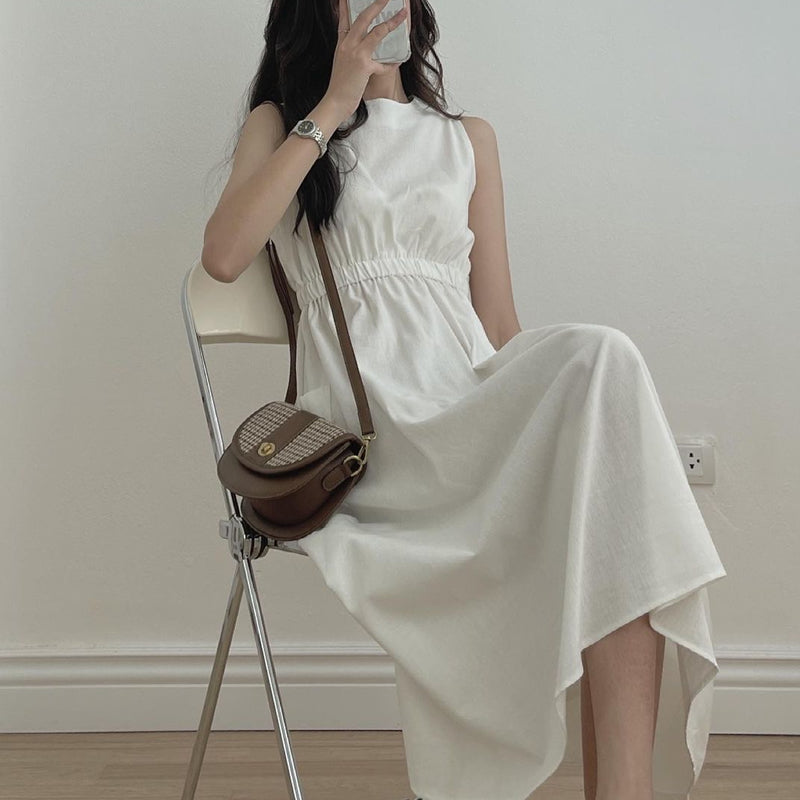 Miles Sleeveless Elastic Waistband Dress