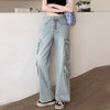 Vintage Wash Loose Fit Multi Pocket Jeans