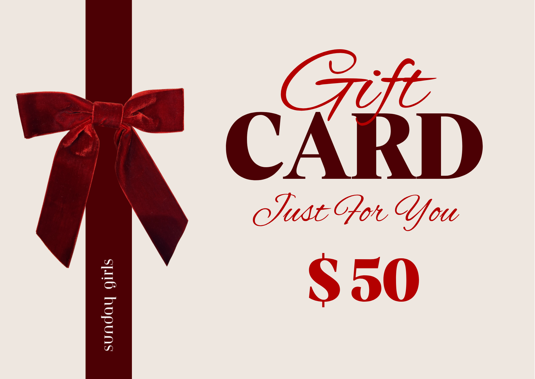 Sunday Girls e-Gift Card