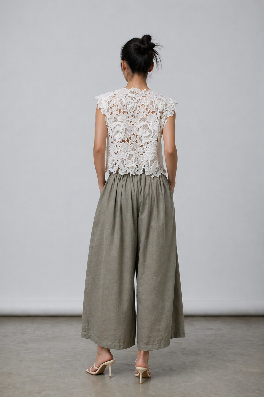 Adriana Crochet lace Top
