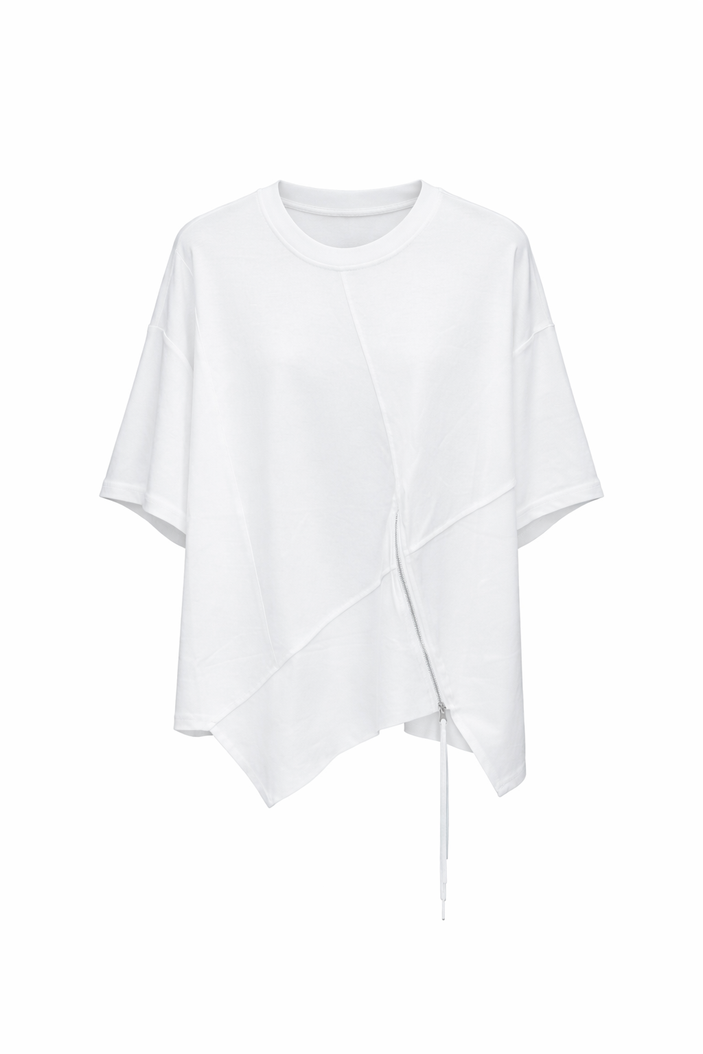 Ayla Asymmetrical Zip Hem Top