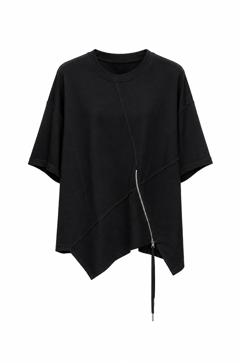 Ayla Asymmetrical Zip Hem Top