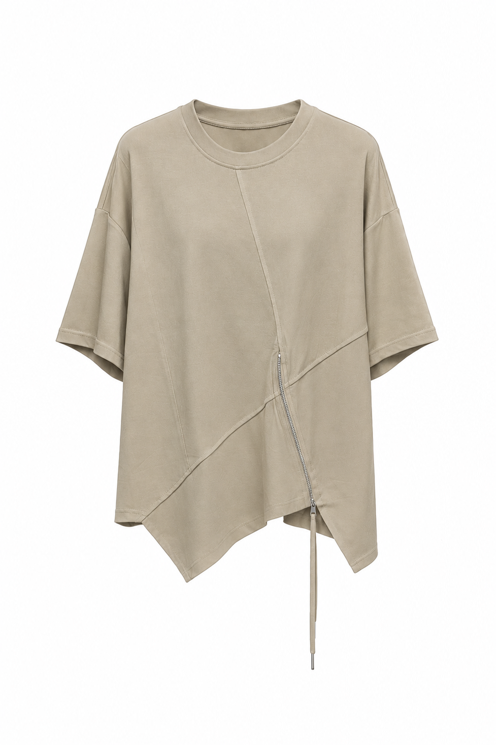 Ayla Asymmetrical Zip Hem Top