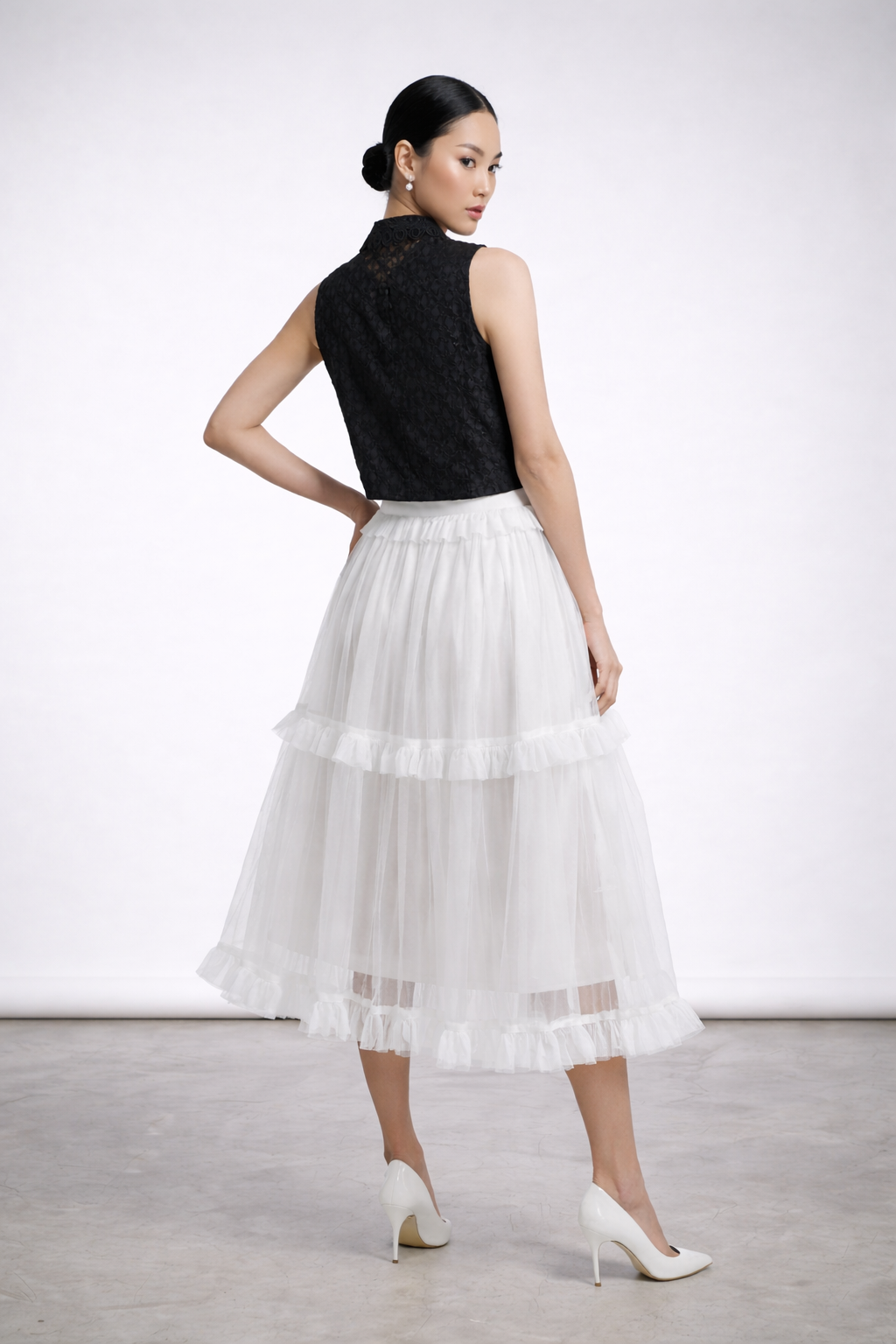 Jane Lace Sheer Blouse