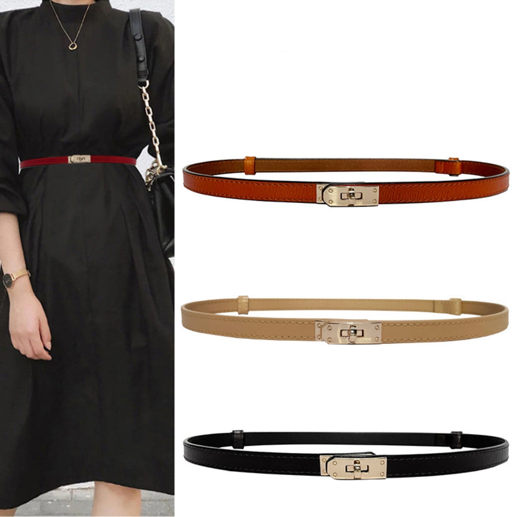 Haimi Calf Leather Buckle Belt