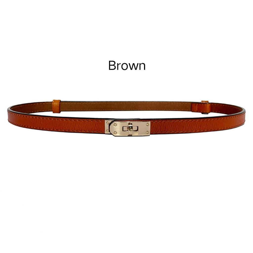 Haimi Calf Leather Buckle Belt