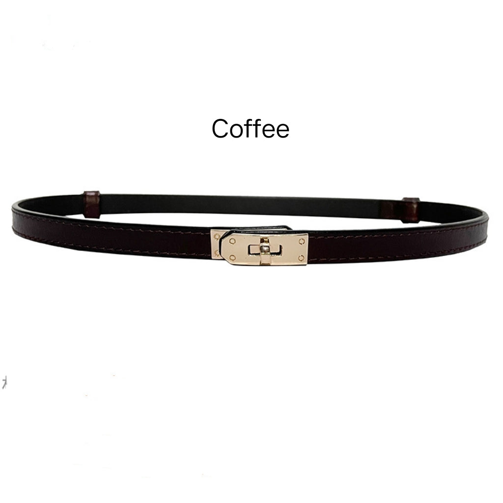 Haimi Calf Leather Buckle Belt