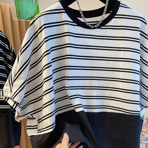 Nikka Bat Wing Sleeve Striped Tee