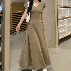 Olena V-Neck Short Sleeve Dress