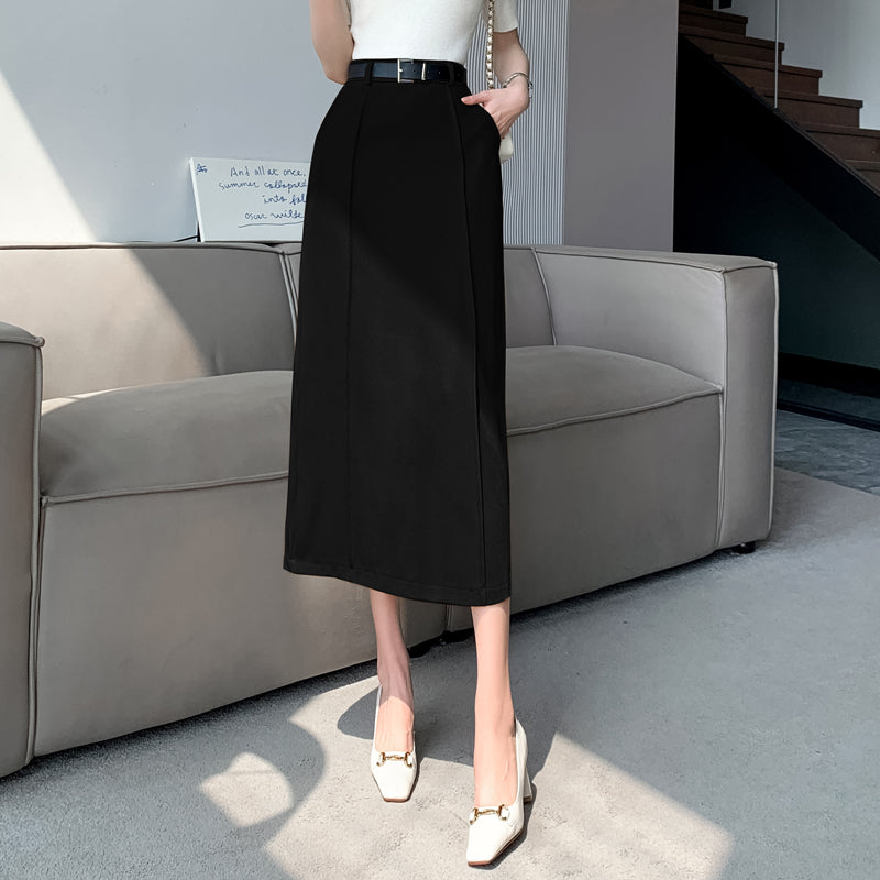 Valeria Mid Length High Waist Skirt