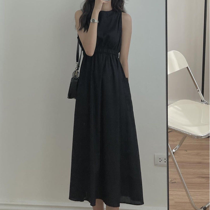 Miles Sleeveless Elastic Waistband Dress