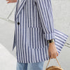 Paola Cotton Linen Striped Jacket