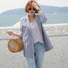 Paola Cotton Linen Striped Jacket