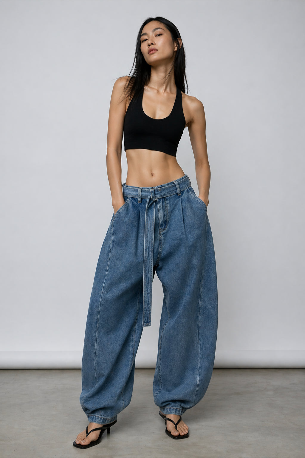 Jasmine Ribbed T-Back Cropped Bralette