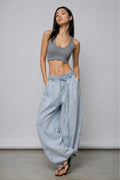 Jasmine Ribbed T-Back Cropped Bralette
