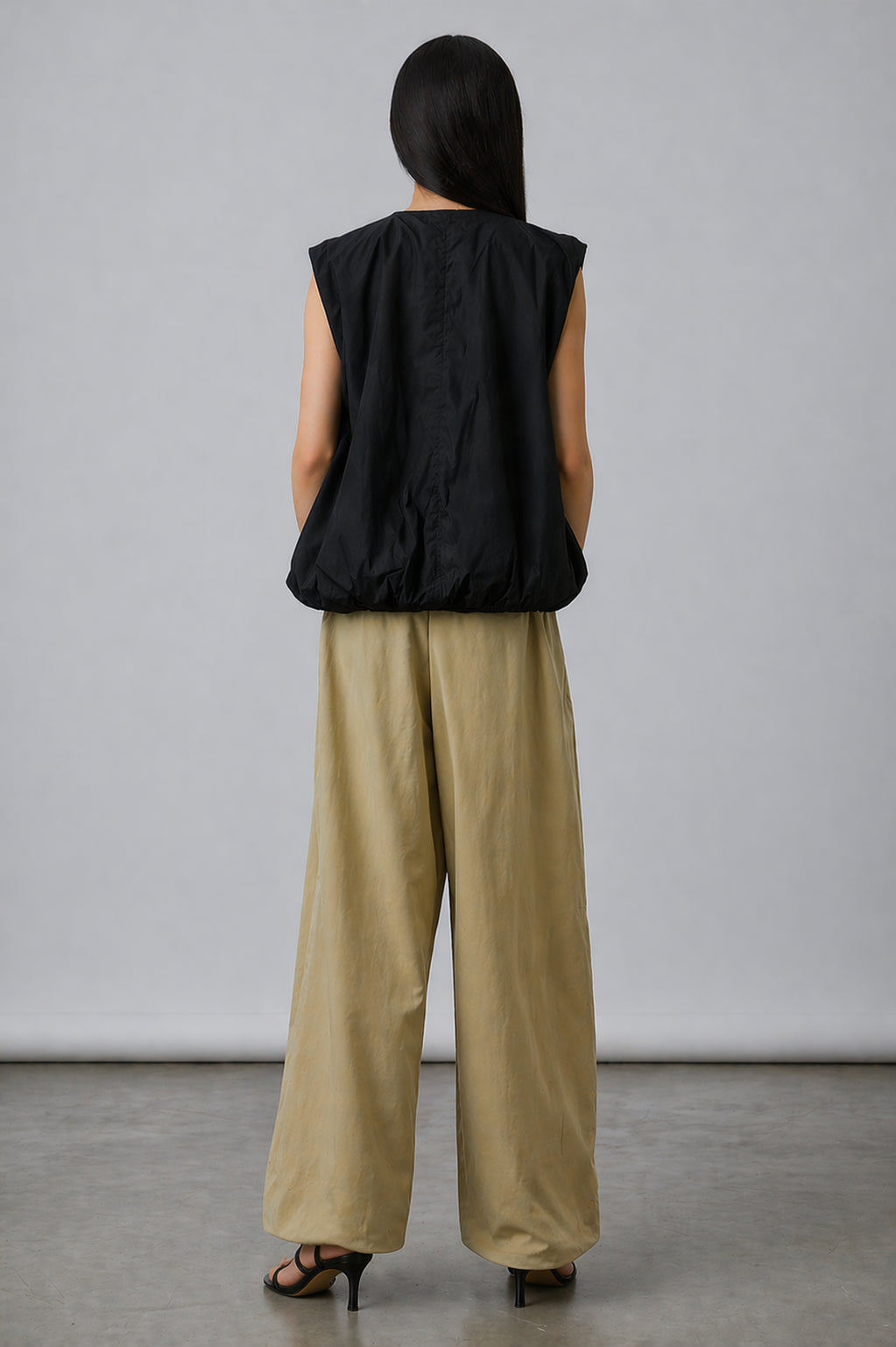 Palvin Zip-Up Bubble Vest Top