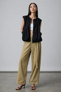 Palvin Zip-Up Bubble Vest Top