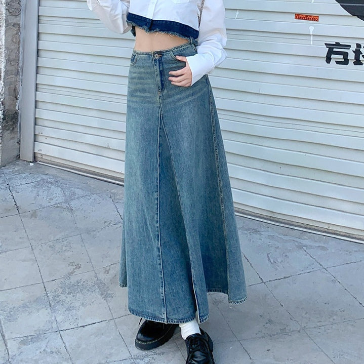 Dolly A-Line Denim Skirt