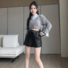 Paige High Waist PU Shorts