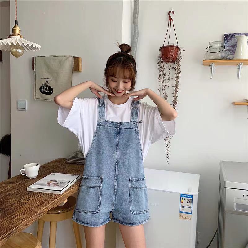 Kate Denim Overall Romper