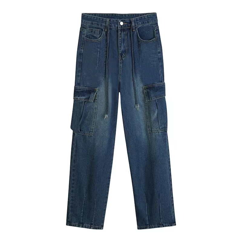 Sheldon High-Waisted Cargo Jeans