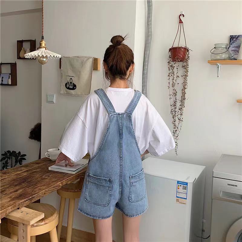 Kate Denim Overall Romper