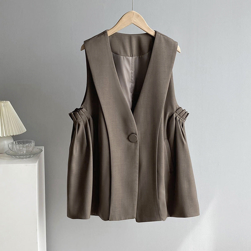 Moon Sleeveless Blazer