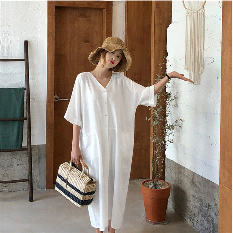 Gabby Cotton Linen Dress