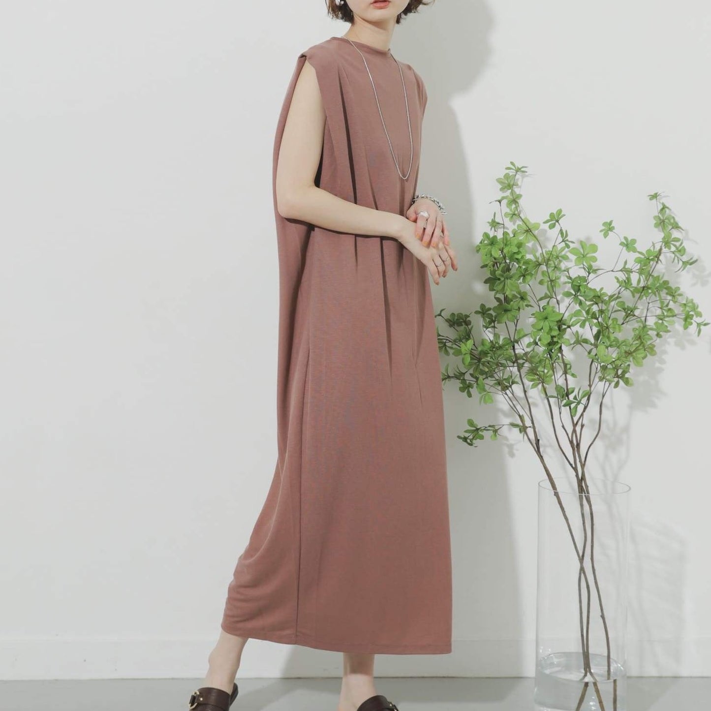 Britanny Back Button Maxi Dress