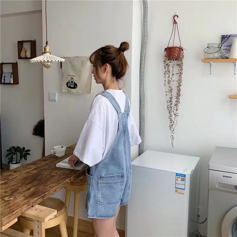 Kate Denim Overall Romper