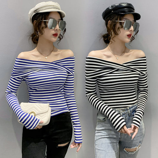 Ada Stripe Off Shoulder Top