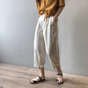 Sanyia Elastic High Waist Cropped Pants