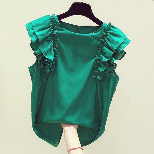 Side Ruffle Top