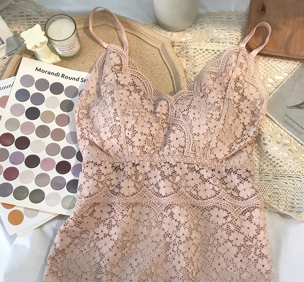 Long Lace Bralette Top