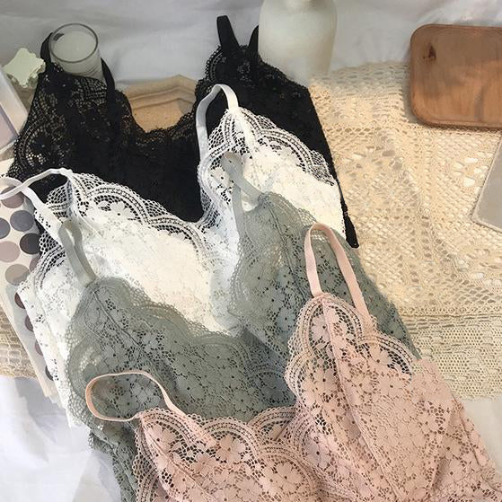 Long Lace Bralette Top