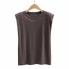 Padded Shoulder Tank Top