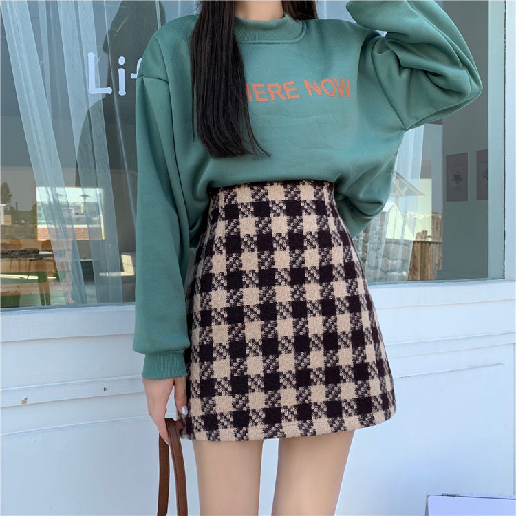 Demi Checkered Mini Skirt