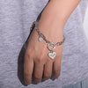 Heart-Shaped Pendant Bracelet