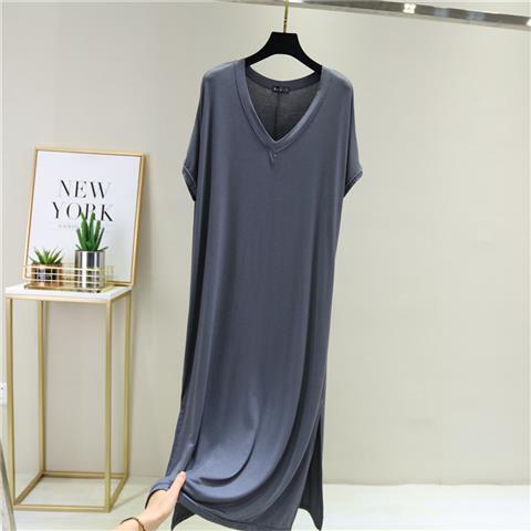 Modal Short Sleeve V-Neck Dress