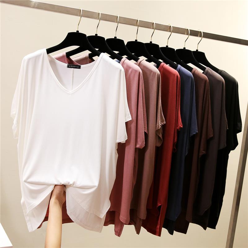 Modal Short Sleeve V-Neck Top