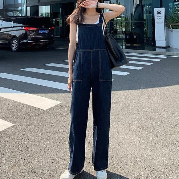 Big Pocket Denim Jumpsuit