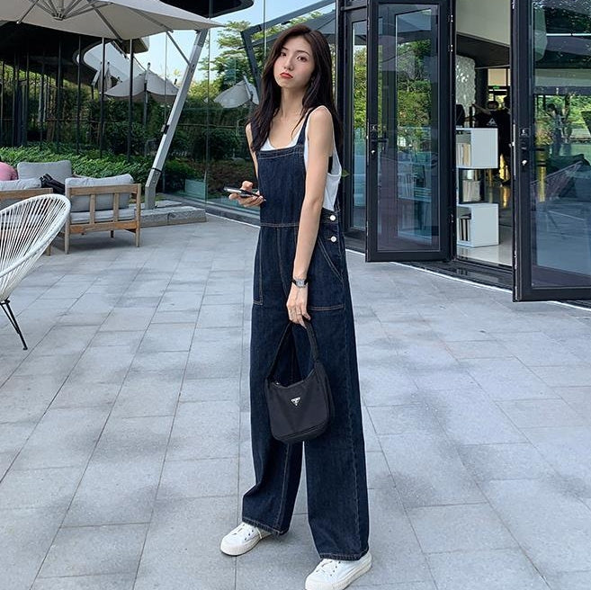 Big Pocket Denim Jumpsuit