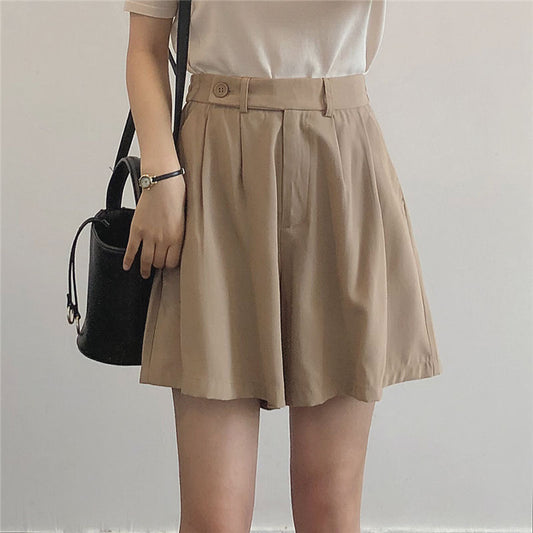 Cotton Wide Leg Shorts