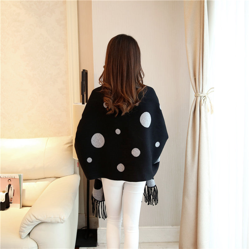 Polka Dot Shawl Top