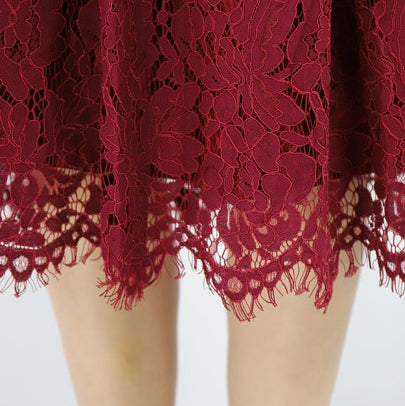 Spaghetti Lace V-Neck Dress